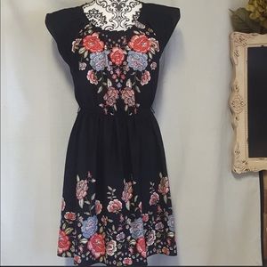LC Lauren Conrad Floral Print Dress